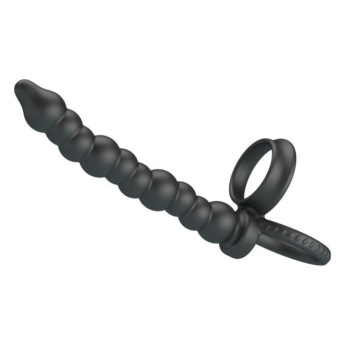 Pretty Love - Dillion - Cockring Anaal Kralen - Zwart-Erotiekvoordeel.nl