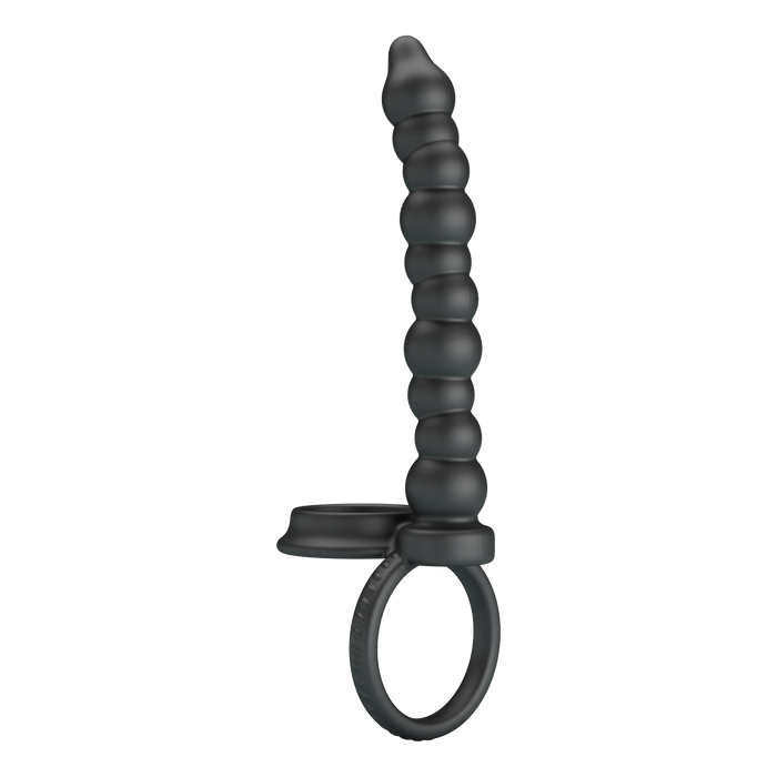 Pretty Love - Dillion - Cockring Anaal Kralen - Zwart-Erotiekvoordeel.nl