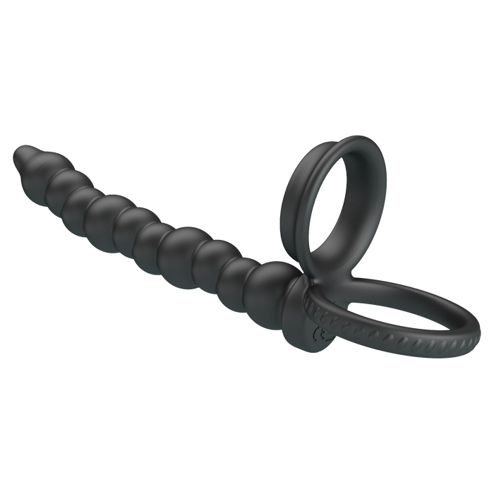Pretty Love - Dillion - Cockring Anaal Kralen - Zwart-Erotiekvoordeel.nl
