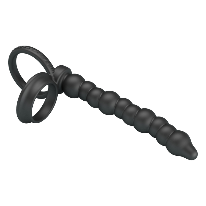 Pretty Love - Dillion - Cockring Anaal Kralen - Zwart-Erotiekvoordeel.nl