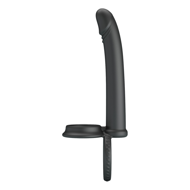 Pretty Love - Moses - Cock en Ball Ring Dildo - Zwart-Erotiekvoordeel.nl