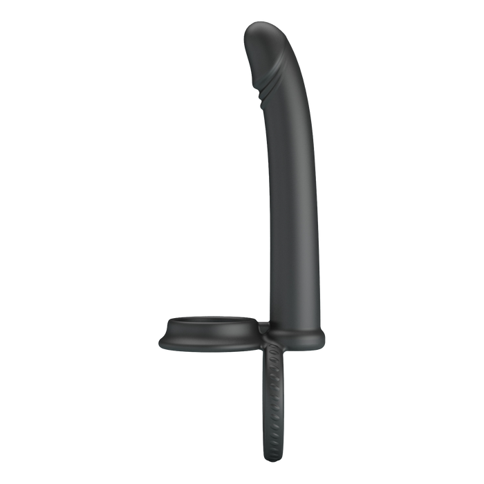 Pretty Love - Moses - Cock en Ball Ring Dildo - Zwart-Erotiekvoordeel.nl