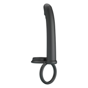 Pretty Love - Moses - Cock en Ball Ring Dildo - Zwart-Erotiekvoordeel.nl