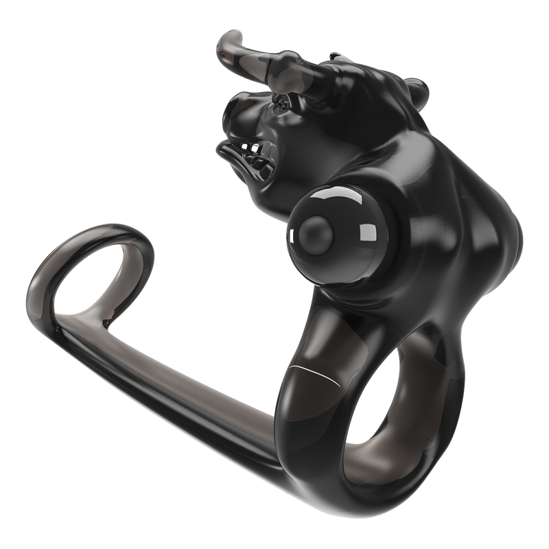 Pretty Love - Bull Warrior - Penisring - Zwart-Erotiekvoordeel.nl