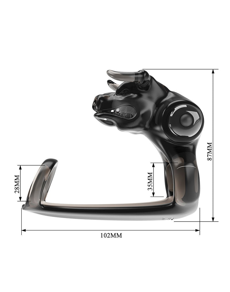 Pretty Love - Bull Warrior - Penisring - Zwart-Erotiekvoordeel.nl