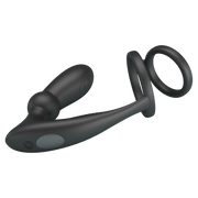 Pretty Love - Emoni - Cockring met Buttplug - Zwart-Erotiekvoordeel.nl
