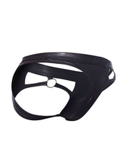 Cut4Men Sexy Wetlook Minishort Peekaboo – Zwart-Erotiekvoordeel.nl