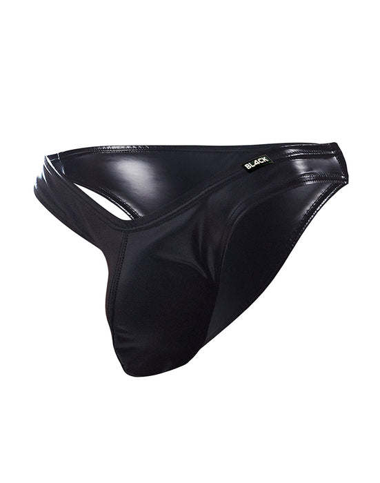 Cut4Men - Sexy Wetlook Herenslip - Boost - Zwart-Erotiekvoordeel.nl