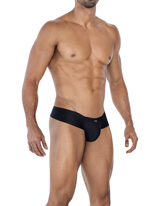 Cut4Men - Spandex Sexy Hybrid Herenslip - Zwart-Erotiekvoordeel.nl