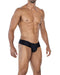 Cut4Men - Spandex Sexy Hybrid Herenslip - Zwart-Erotiekvoordeel.nl