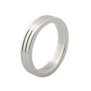 Kiotos - Cockring Met Groeven RVS - 10 mm breed-Erotiekvoordeel.nl