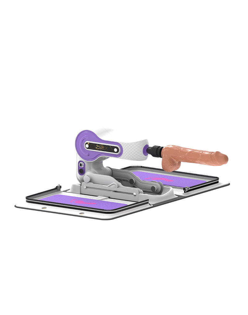 ZSEX - Fuck Machine - Witte Tas - Paarse Machine-Erotiekvoordeel.nl