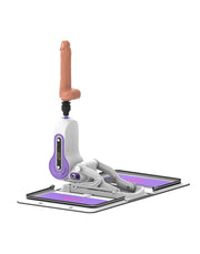 ZSEX - Fuck Machine - Witte Tas - Paarse Machine-Erotiekvoordeel.nl