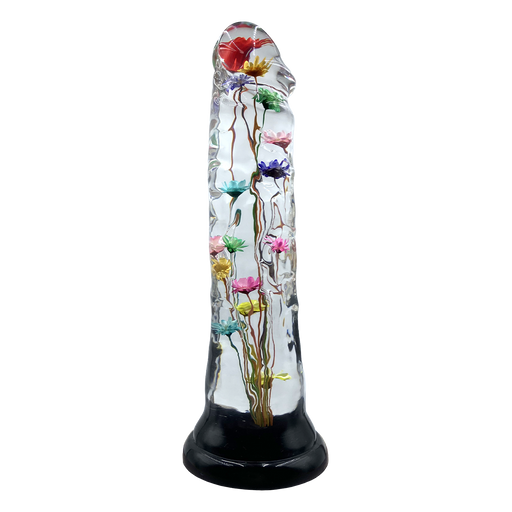 LOVISS Helichrysum Garden Flower Dildo Texture – Transparant-Erotiekvoordeel.nl