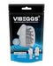 VIBEGGS - Candy Curves - Vibrerende Masturbatie Sleeve èn Vinger Vibrator - Wit-Erotiekvoordeel.nl