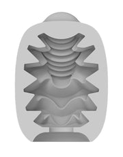 VIBEGGS - Candy Curves - Vibrerende Masturbatie Sleeve èn Vinger Vibrator - Wit-Erotiekvoordeel.nl