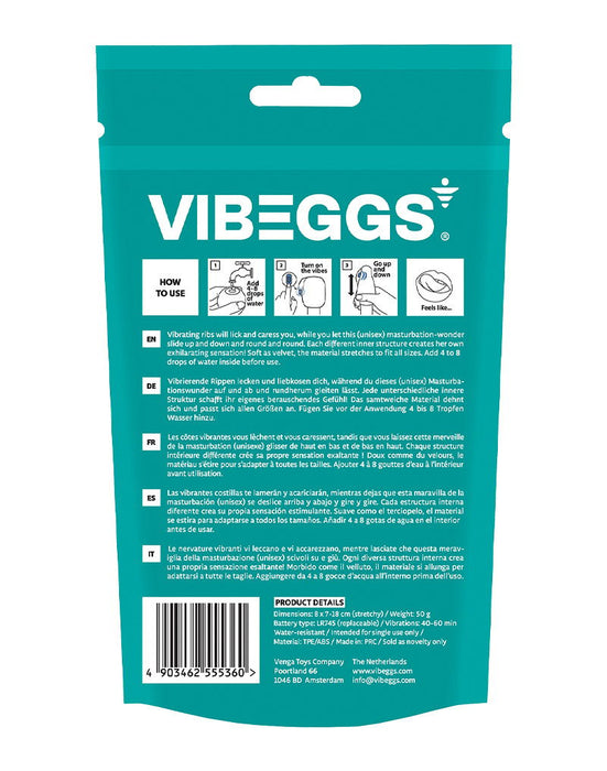 VIBEGGS - Naughty Nubs - Vibrerende Masturbatie Sleeve èn Vinger Vibrator - Wit-Erotiekvoordeel.nl