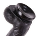 Dinoo - XL Dildo - Kong - 26 x 4.5 cm - Zwart-Erotiekvoordeel.nl