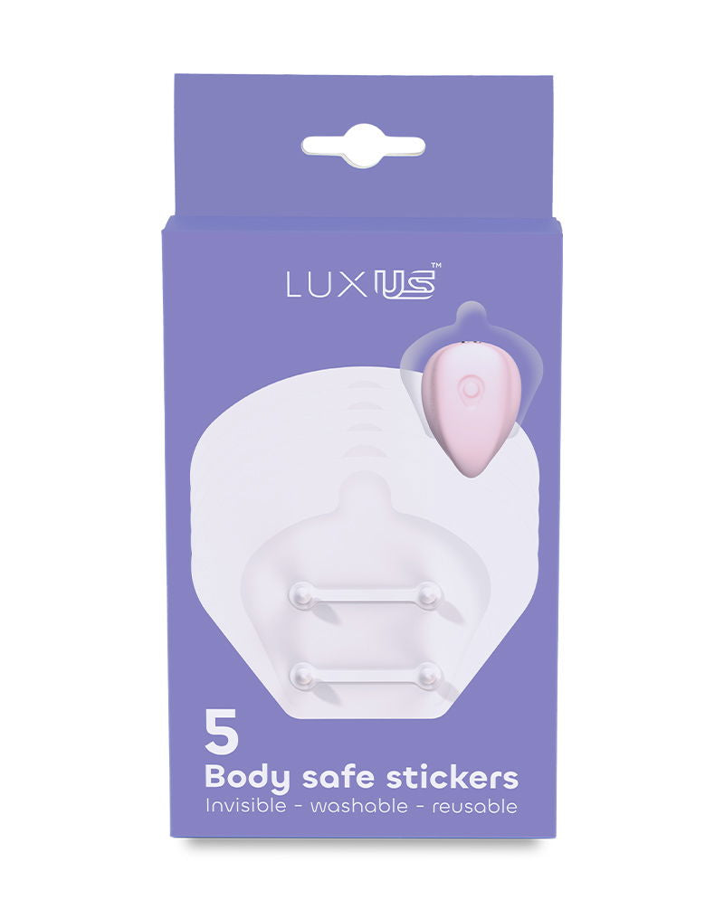 Luxus - Zelfklevende Stickers voor de Luxus Vibrator - 5 stuks - Transparant-Erotiekvoordeel.nl