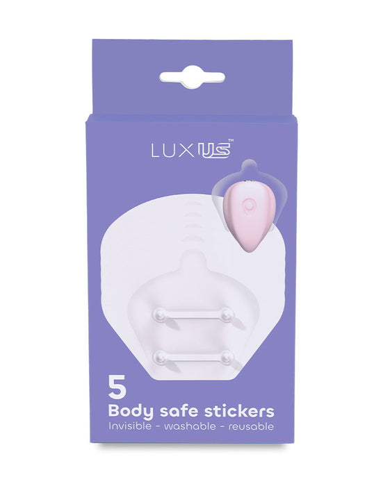 Luxus - Zelfklevende Stickers voor de Luxus Vibrator - 5 stuks - Transparant-Erotiekvoordeel.nl