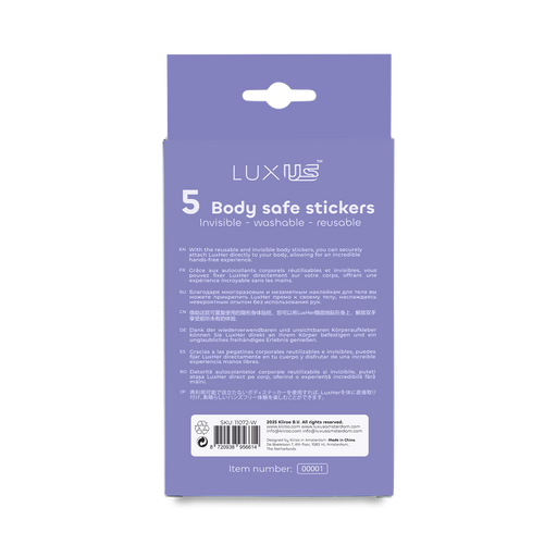 Luxus - Zelfklevende Stickers voor de Luxus Vibrator - 5 stuks - Transparant-Erotiekvoordeel.nl