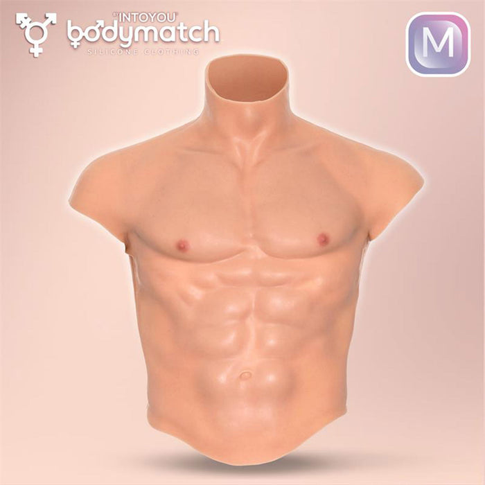 Bodymatch - Boomax - Hyperrealistisch Siliconen Mannelijk Bovenlichaam - Lichte Huidskleur-Erotiekvoordeel.nl