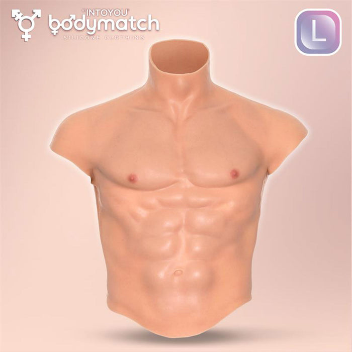 Bodymatch - Boomax - Hyperrealistisch Siliconen Mannelijk Bovenlichaam - Lichte Huidskleur-Erotiekvoordeel.nl