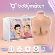 Bodymatch - Booskin - Realistische Siliconen Borstprothese - Lichte Huidskleur-Erotiekvoordeel.nl