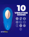 Intoyou - Panty Vibrator - Vibrerend Slipje - Met App Control - Blauw-Erotiekvoordeel.nl