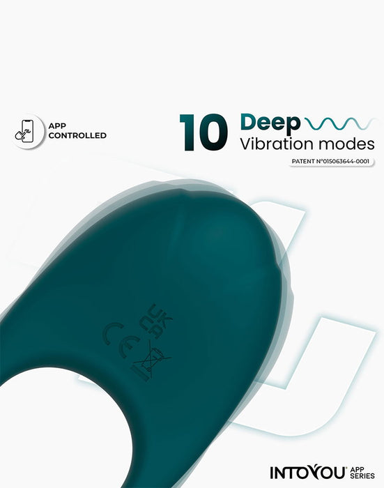 IY - Ringo - Vibrerende Cockring - App-bediening - Groen-Erotiekvoordeel.nl