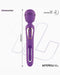 IY Salma - Wand Vibrator met draaiende tong - App-Controlled - Paars-Erotiekvoordeel.nl