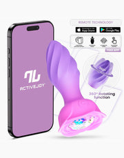 IY Moxy - Buttplug 360º Roterende Buttplug - App Control - Lila-Erotiekvoordeel.nl