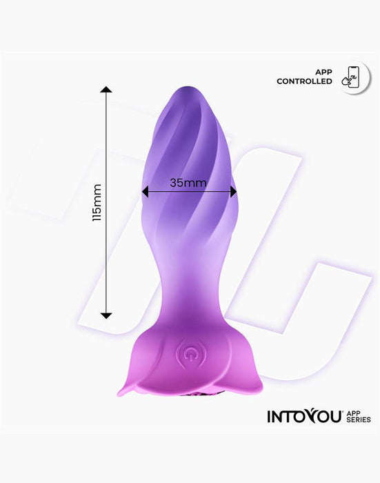 IY Moxy - Buttplug 360º Roterende Buttplug - App Control - Lila-Erotiekvoordeel.nl