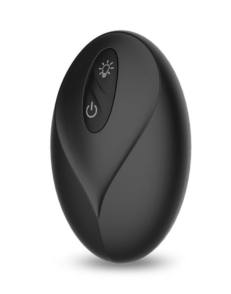 IY Tainy - Stotende Buttplug met Ledverlichting en Afstandsbediening - Zwart-Erotiekvoordeel.nl