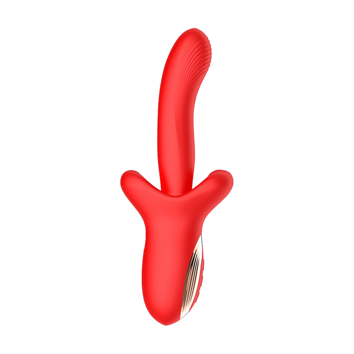 IY - Vyron - Stotende & Knabbelende Vibrator - Rood-Erotiekvoordeel.nl