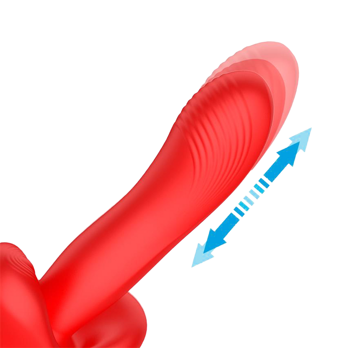 IY - Vyron - Stotende & Knabbelende Vibrator - Rood-Erotiekvoordeel.nl