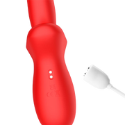 IY - Vyron - Stotende & Knabbelende Vibrator - Rood-Erotiekvoordeel.nl