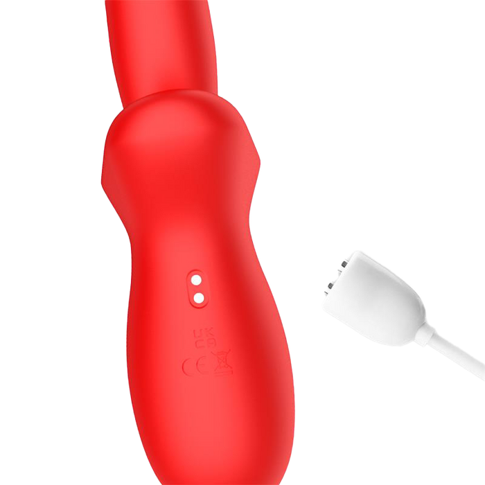 IY - Vyron - Stotende & Knabbelende Vibrator - Rood-Erotiekvoordeel.nl