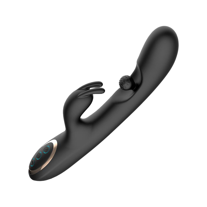 IY - Patty - Rabbit Vibrator met Roterende Bal - Zwart-Erotiekvoordeel.nl