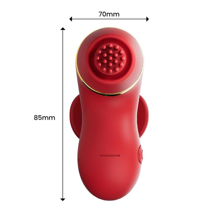 IY- Beeny - Multifunctionele vibrator - Met 4 Opzetstukjes - Rood-Erotiekvoordeel.nl