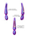 Love to Love - Pleaser - Wand Vibrator met Flapper Functie - Iridescent Night-Erotiekvoordeel.nl