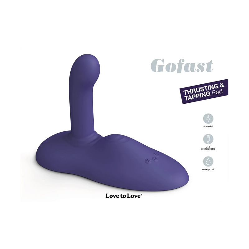 Love to Love – GOFAST - Vibratore da sedile - Vibratore a mani libere - Cuscino vibrante - Midnight Indigo-Erotiekvoordeel.nl