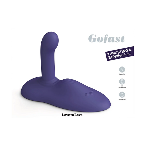 Love to Love - GOFAST - Sitzvibrator - Freihand-Vibrator - Vibrationskissen - Midnight Indigo - Erotiekvoordeel.nl