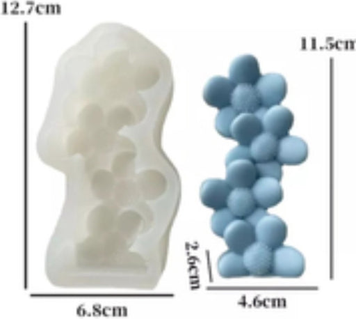Craftylicious - Mal - Bloemen Mal - Siliconen - Kaarsen Maken - Zeep Maken - Bakken - Jesmonite Gieten-Erotiekvoordeel.nl