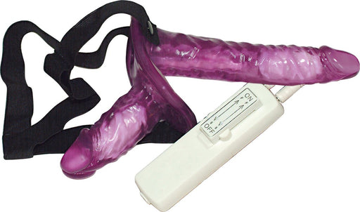 You2Toys - Dubbele Strap-On Vibrator – Perfect voor Spannend Samenplezier-Erotiekvoordeel.nl