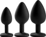 Lang Loys - Elegante Buttplug Set - 3 Stuks - Zwart-Erotiekvoordeel.nl
