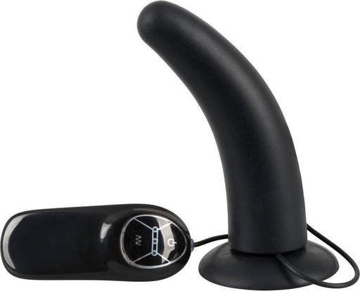 You2Toys – Siliconen Anale Vibrator met Kromming – Geschikt voor Voorbind Harnas – Zwart-Erotiekvoordeel.nl