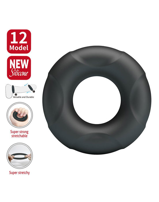 Crazy Bull - Arvell - Cockring - Model 12 - Zwart-Erotiekvoordeel.nl