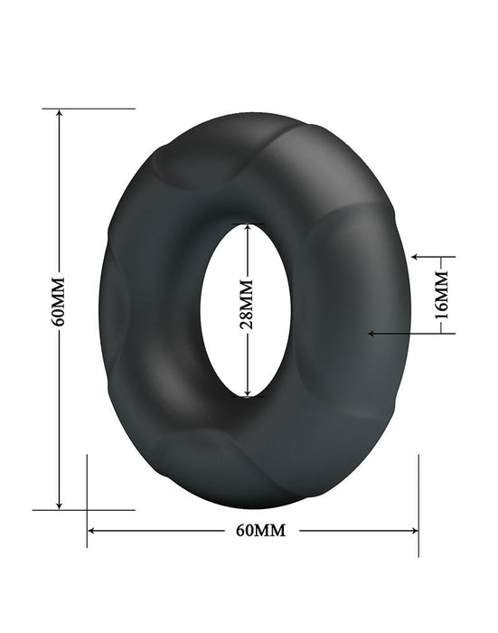 Crazy Bull - Arvell - Cockring - Model 12 - Zwart-Erotiekvoordeel.nl