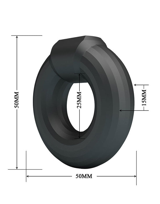 Crazy Bull - Kayke - Cockring - Model 2 - Zwart-Erotiekvoordeel.nl